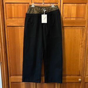 NWT Aelfric Eden Double Waist Black Leopard Jeans